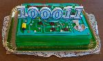 That's the cake I got for my birthday. It turned out to be an alarm clock PCB instead of PC motherboard, but still über cool nevertheless.