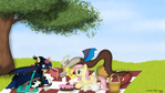 picnic Discord Fluttershy and OC Midnight