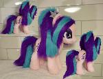 Aria Blaze pony version w faux fur