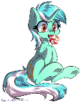 Lyra with a lollipop