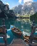 Lac de Braies à Bolzano, Italie