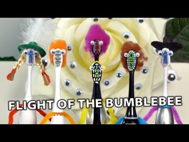 Flight Of The Bumblebee on 6 Electric Toothbrushes