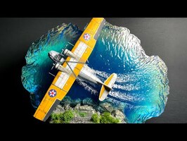 How to Make Amazing US Navy Aircraft Diorama / Soaring Epoxy Resin / WW2