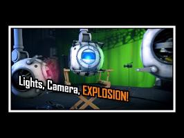Portal 2 - Lights, Camera, Explosion! [Saxxy 2014 - Short Comedy]
