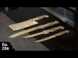 Rénovation d'un set de couteaux de Sylvie - première partie - Ep206