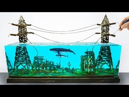 How to Make Underwater Dystopian City Diorama / Climate Change/ DIY resin art