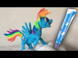 3D Pen Art - Rainbow Dash - My Little Pony (MLP)