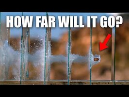 How Many Glass Panes Will a Bullet Go Through? - The Slow Mo Guys
