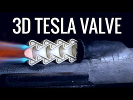 Cylindrical Tesla Valve Pulse Jet Engine (3D Printed)