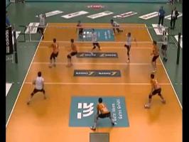 Hilarious Volleyball Triple Head Shot