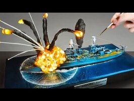 DIORAMA of the USS ARIZONA explosion at Pearl Harbor / How to make/ DIY