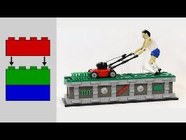 Building the LEGO Lawn Mower Man