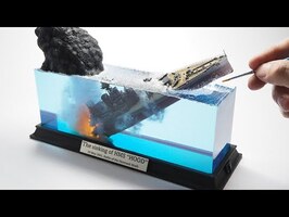 The Sinking of HMS HOOD / WRECK DIORAMA/ How to make/ DIY