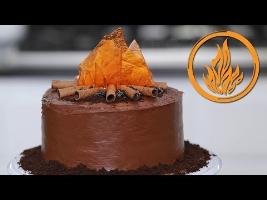 DIVERGENT DAUNTLESS CAKE - NERDY NUMMIES