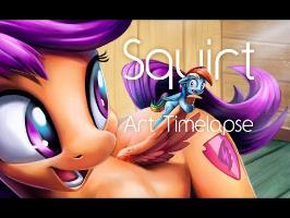 Squirt (My Little Pony Art Time-lapse)