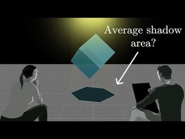 Alice, Bob, and the average shadow of a cube