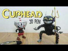 3D Pen | Making Cuphead and The Devil | Final Boss | Haciendo a Cuphead y al Diablo con el lapiz 3D