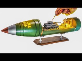 I made a Tank Battle Diorama inside a Tank Shell / How to make/ DIY