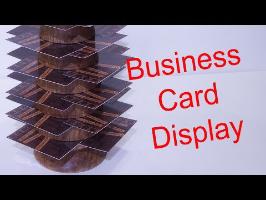 DIY Business Card Display / Woodturning Project