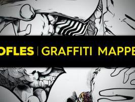 Le graffiti de l'artiste Sofles prend vie pendant la nuit